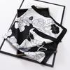 70 simulated silk scarf square scarf women's fashion letter printing small square scarf workplace decoration scarf scarf