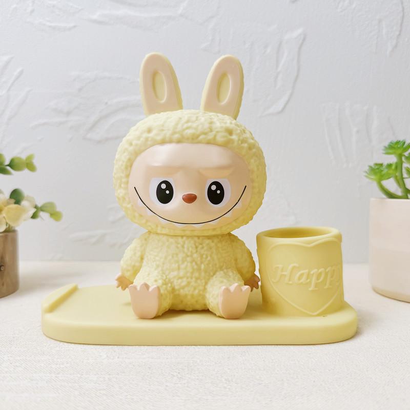 Cartoon Labubu 3D Vinyl Piggy Bank, Pen Holder & Phone Stand