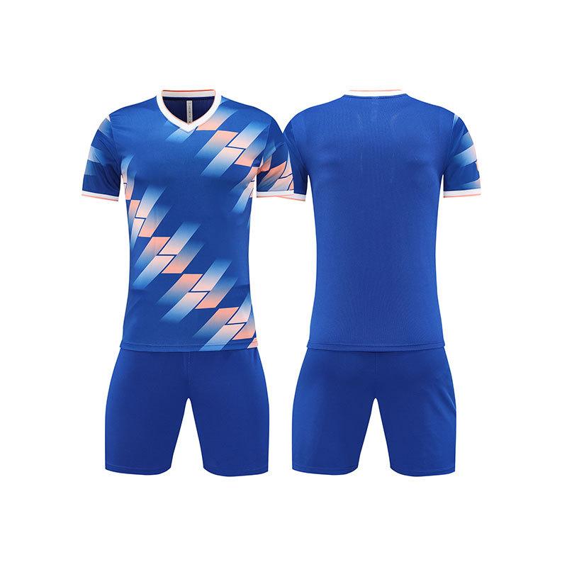 Short-sleeved Football Jersey Set Spot Printing Number Light Board Football Training Jersey Team Summer Game Jersey