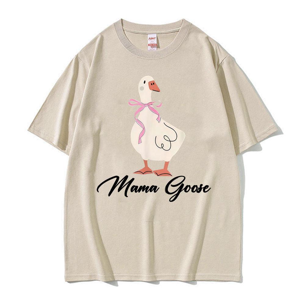 Funny Mama Goose Meme Graphic T Shirts Men Women Fashion Humor Casual Short Sleeve Tee Shirt Summer ONeck 100 Cotton Tshirts