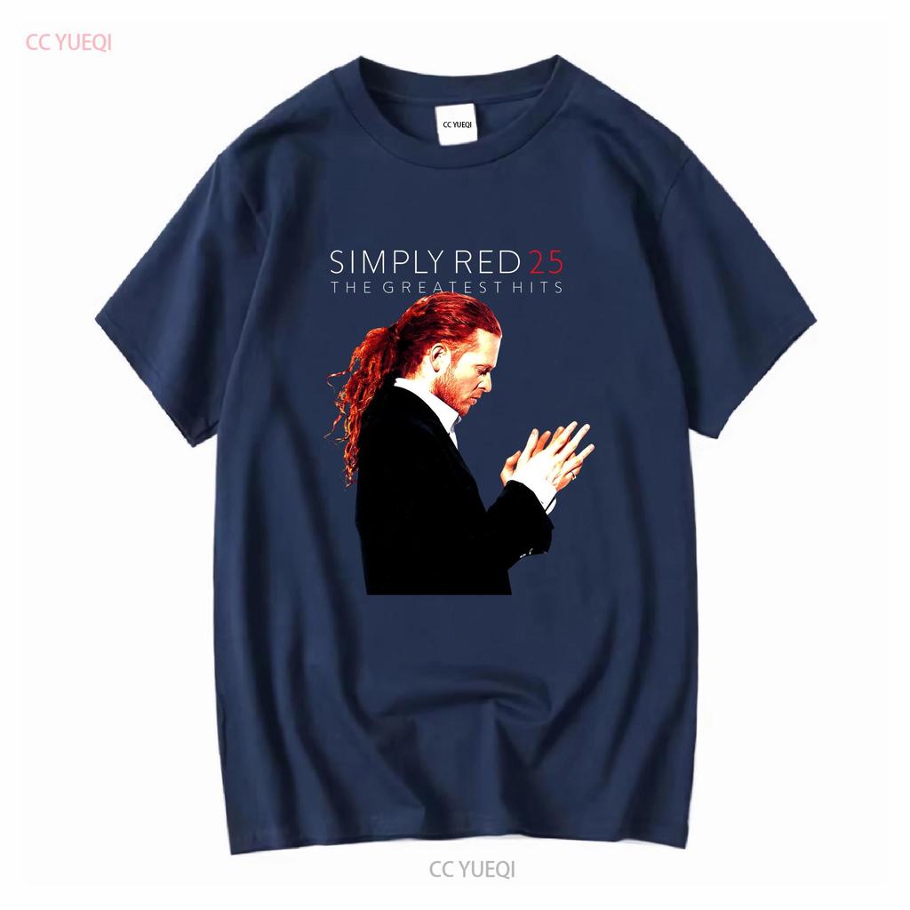 Simply Red T-Shirt Welttournee 2009 Greatest Hits Daten auf der Rückseite Größe M Vintage Gewaschen Vielseitig Atmungsaktiv Leicht Unisex