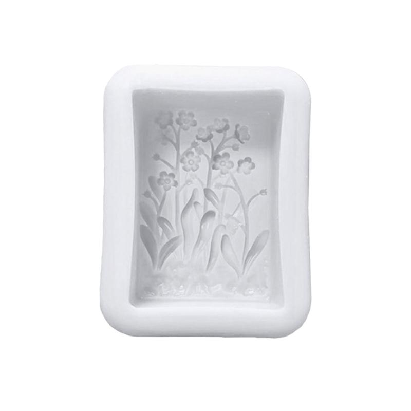 Silicone Craft Mould With Orchids Grass Dragonflies Butterfly Florals Detail for Baking and Making