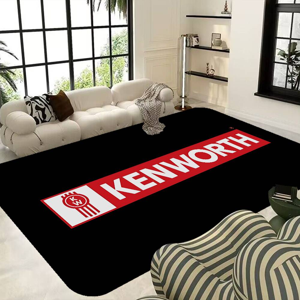 K-Kenworth Truck Logo Entrance Door Mat Washable Non-Slip Living Room Sofa Chairs Area Mat Kitchen Welcome Doormat