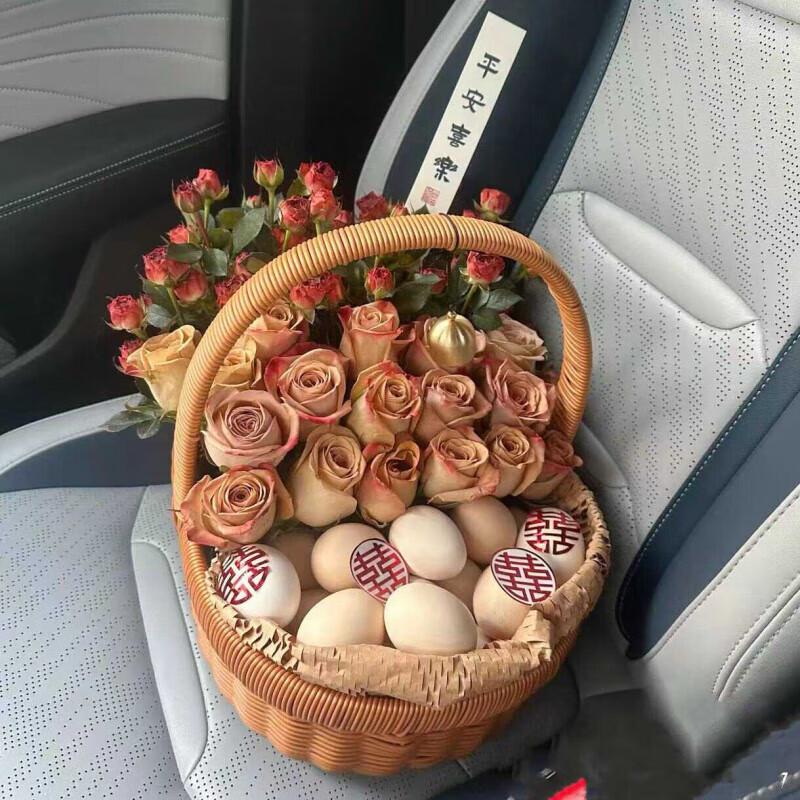 Hand-Woven Bamboo Flower Arrangement Basket
