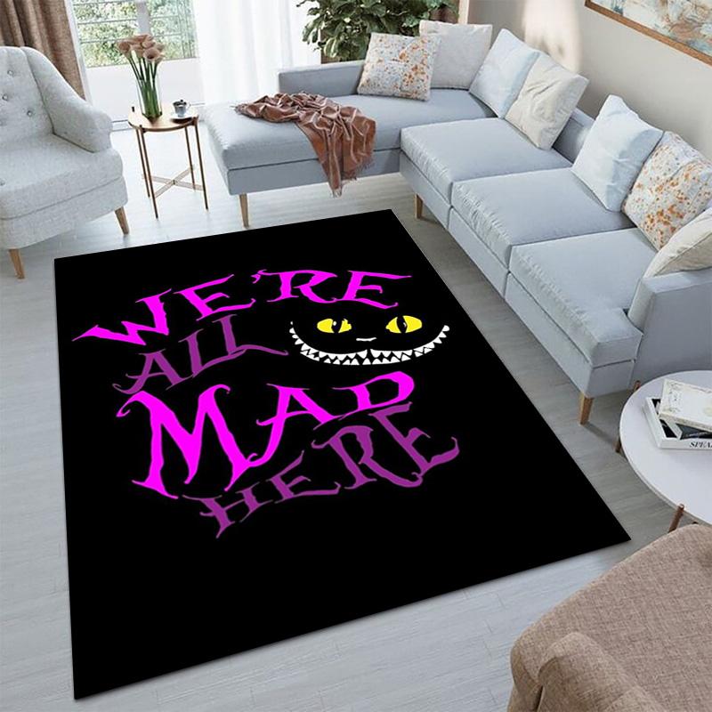 Cheshire Cat Rug Carpet Office Decorative Carpet For Living Room Bedroom Door Mat Floor Rug Computer Chair Area Rug