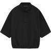 Fear of God Essentials SS24 3/4 Sleeve Polo Shirt Black Men 192SU244400F