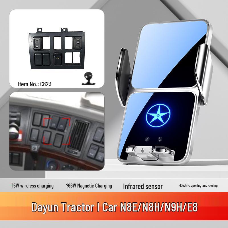 Heavy-Duty Mobile Phone Holder for Large Trucks - N8V/N9H Workstation Mount