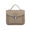 Women's Genuine Leather Cowhide Handbag - Simple, Solid Color, Handmade Messenger Bag