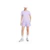 Nike Solid Color Logo Print Drawstring Straight Leg Casual Shorts Women shorts Purple DM6761-511