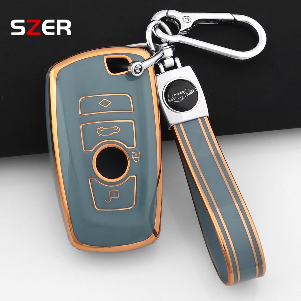 Tpu Car Key Case Cover Protector Shell Fob For Bmw 1 3 5 7 Series X1 X3 X4 X5 F10 F15 F16 F20 F30 F18 F25 M3 M4 E34 Keychain