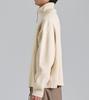 Beoteunseoul Loose Fit Half-Zip High-Neck Knit (Light Beige)
