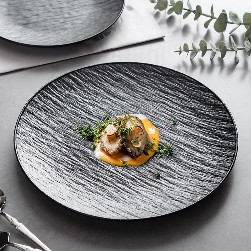 Ceramic Plates, Household High-End Shallow Plates, Large Western Plates, Steak Plates, Round Plates, Flat Plates, Pasta Plates, Hotel Vegetable Plates