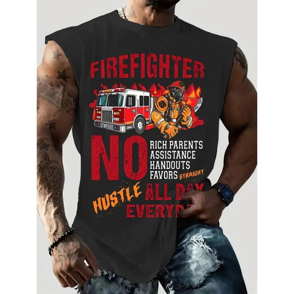 3D Creative Retro Motorcycle Print Outdoor T-shirt Sports Style Casual Breathable Round Neck Four-season Fitness Men's Vest