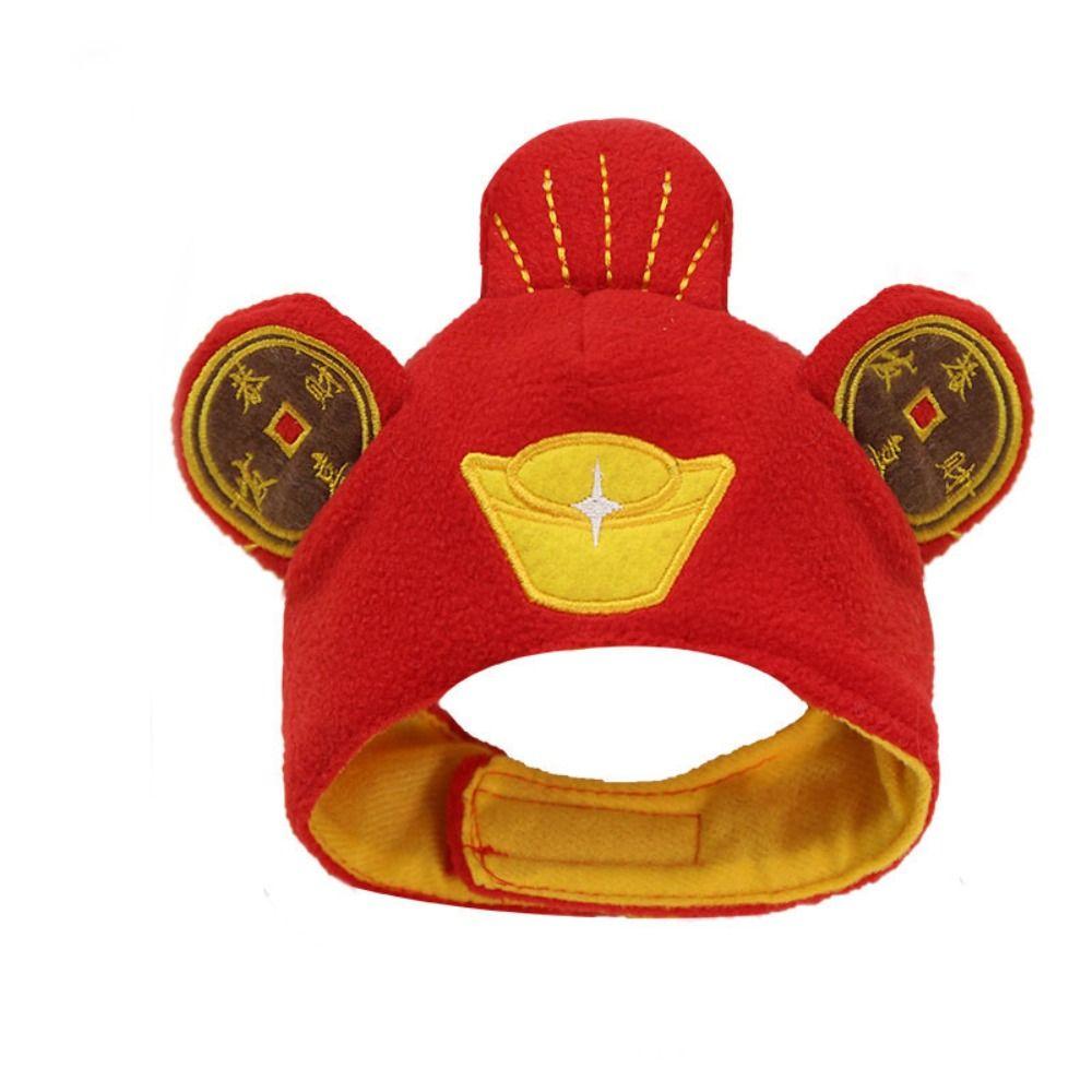 Niedliche Katzen-Haustiermütze, festliche Atmosphäre, warme Plüsch-Katzenmütze, Dekoration, Haustier-Katzenmütze