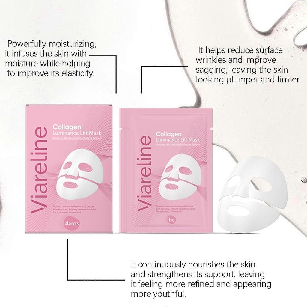 Limited time!!Viareline Collagen Moisturizing Mask Tender And Energetic Hydrating Moisture Hydrating Three-In-One Mask
