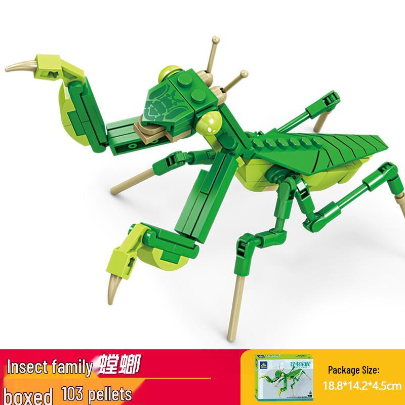 Kai Zhi Children's Educational Praying Mantis Puzzle Building Blocks Toy