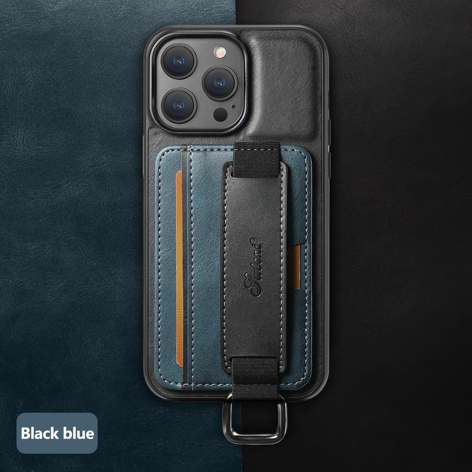 

Чехол-подставка для телефона Apple 15promax, Подходит для Iphone14 с ремешком на запястье и слотом для карт, Противоударный чехол для бизнеса 13pro/12 iPhone X/Xs Universal