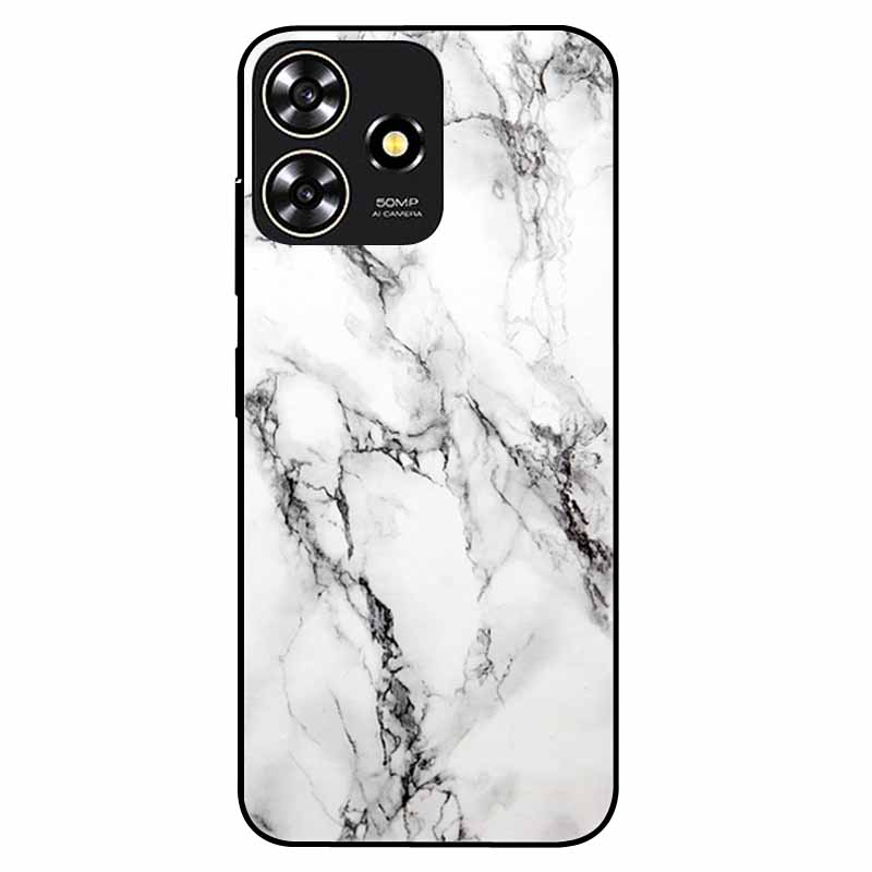 For ZTE Blade A73 4G Case 6.6'' Para Silicone Soft Cool Print Marble Phone Cover for ZTE BladeA73 A 73 4G Shockproof TPU Bags