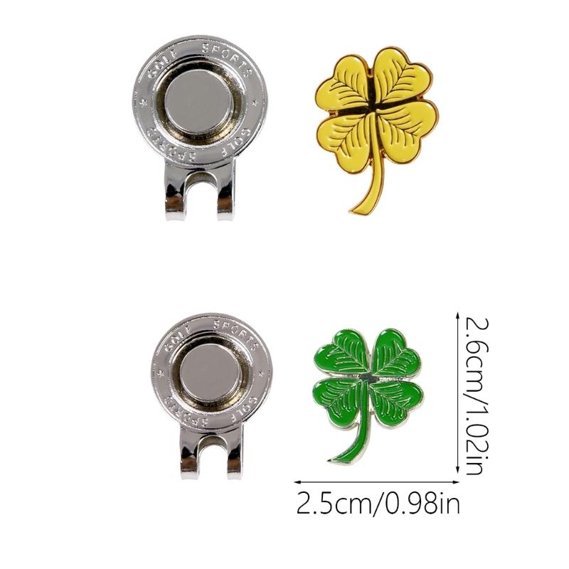 Metal Golfs Markers, Assorted Pattern Metal Hat Clip Set with Golfs Markers