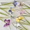26" Artificial Iris Flower Flower Bouquet with Real Touch Fake Long Stem