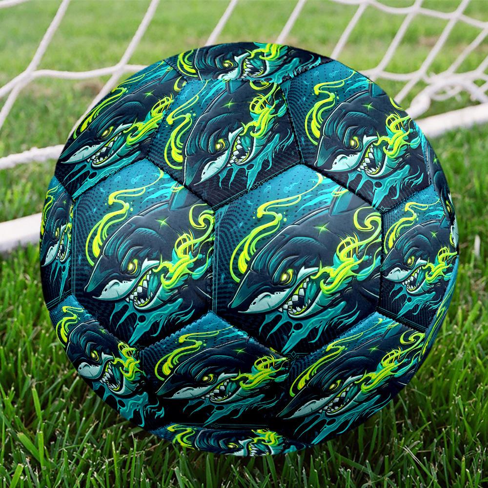 1pc Oceanic Fury Soccer Ball Size 5,Suitable for Practice Matches/Training, Ideal for Indoor and Outdoor Sports. c63036