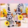 Sunflower Cow Rudolph Plush Doll With Minimalist Style For Festive Room Decoration