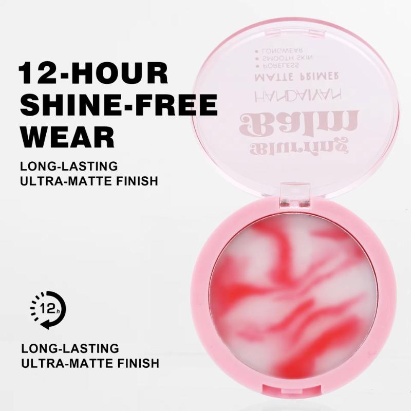 HANDAIYAN Light Mist Water Resistant Oil Control Brightening Complexion Matte Concealer Setting Powder with Powder Puff