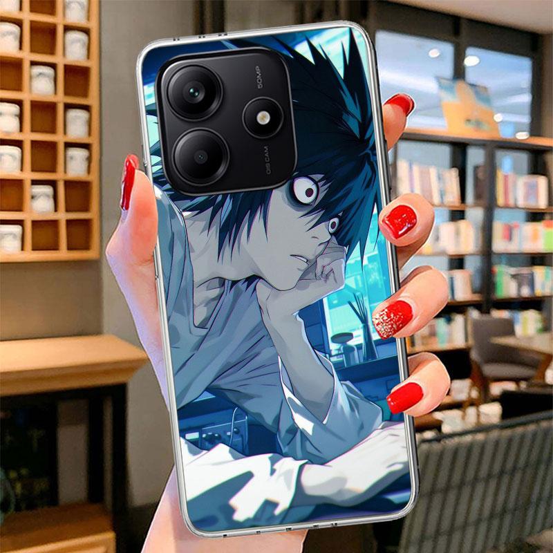 N-Note D-Death L Lawliet Phone Case For Xiaomi Redmi Note 15 14 13 12 11 10 Pro Plus 14S 12S 11S 11T 11E 10S Soft Fundas Shell R