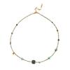 Vintage Natural Stone Beaded Layered Sweater Chain Necklace