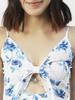 Moomaya Printed Spaghetti Strap Dress, Tie-Knot Knee Length, Flared Dress