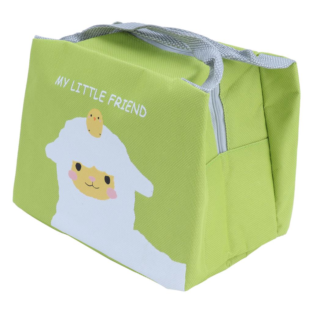 Insulated Lunch Bag Ergonomic Handle Aluminum Foil Waterproof Cute Portable Lunch Box for Outdoor for Picnic for Kids