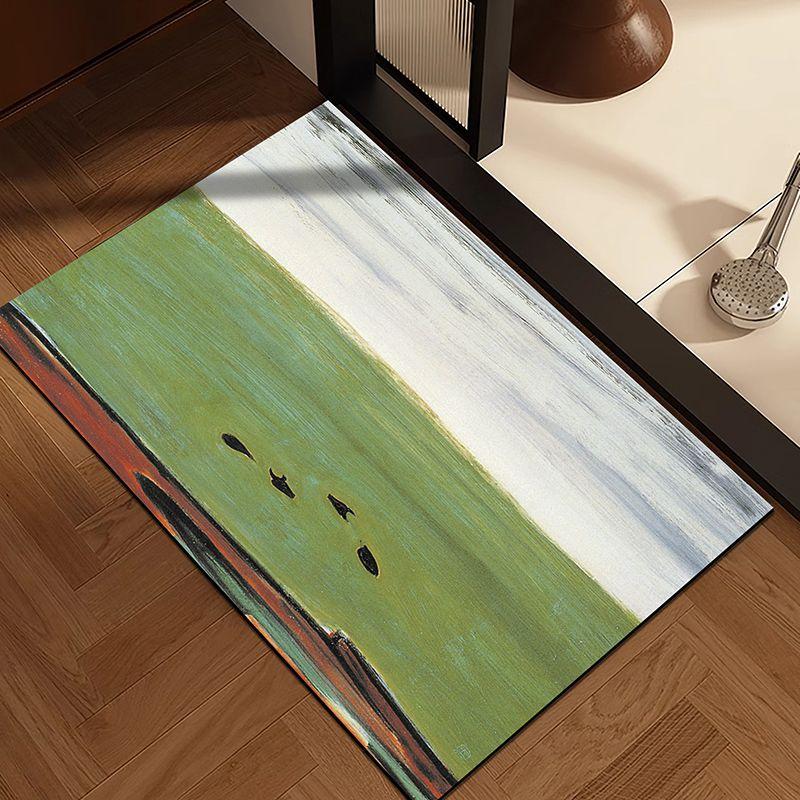 Bathroom absorbent floor mat, diatomaceous earth floor mat, toilet door quick drying anti slip carpet