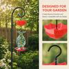 4Pcs Set Large Capacity Hummingbird Feeder Guard Sturdy Translucent Hummingbird Moat Accessory Red Durable
