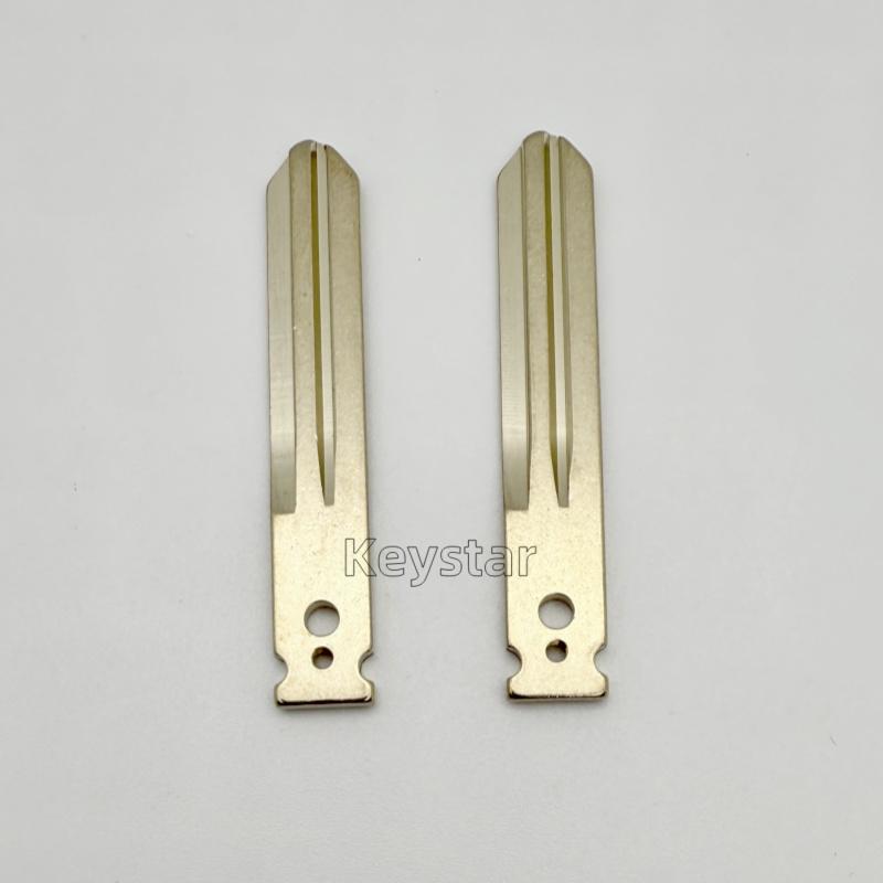10pcs/lot Original NSN14 Car Key Blade 2 Holes Key Blade for Nissan Qashqai Navara 2 Buttons Remote Replacement Car Key Blade 10pcs key blade