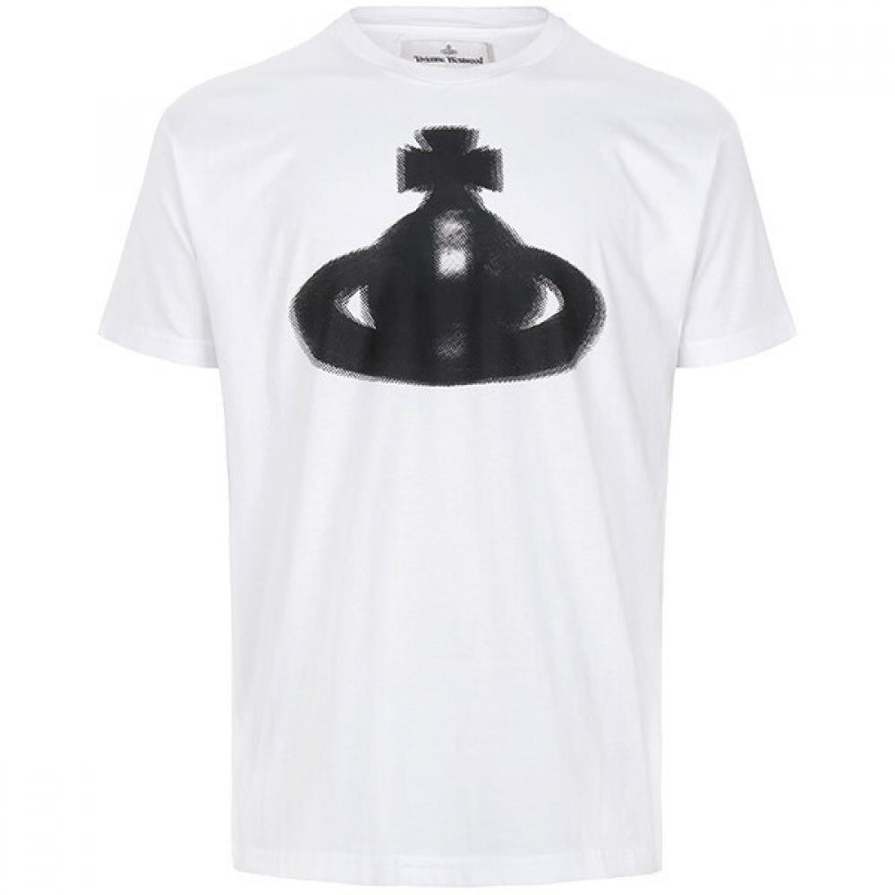 

Vivienne WesTwood 25ss WhiTe HalfTone Orb Classic T shirT 3g01003g J001m L