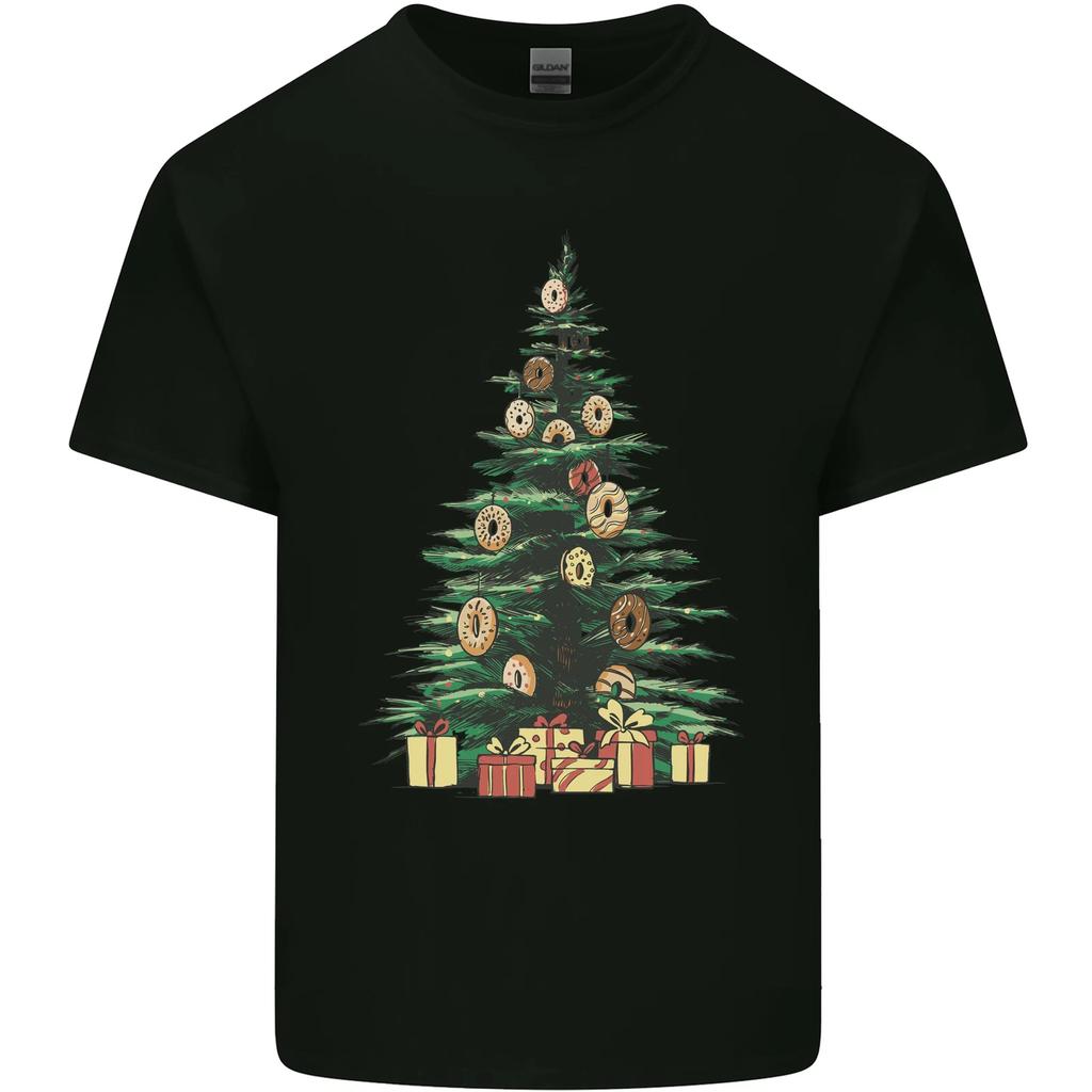 Funny Christmas Donut Tree Xmas Kids T-Shirt Childrens