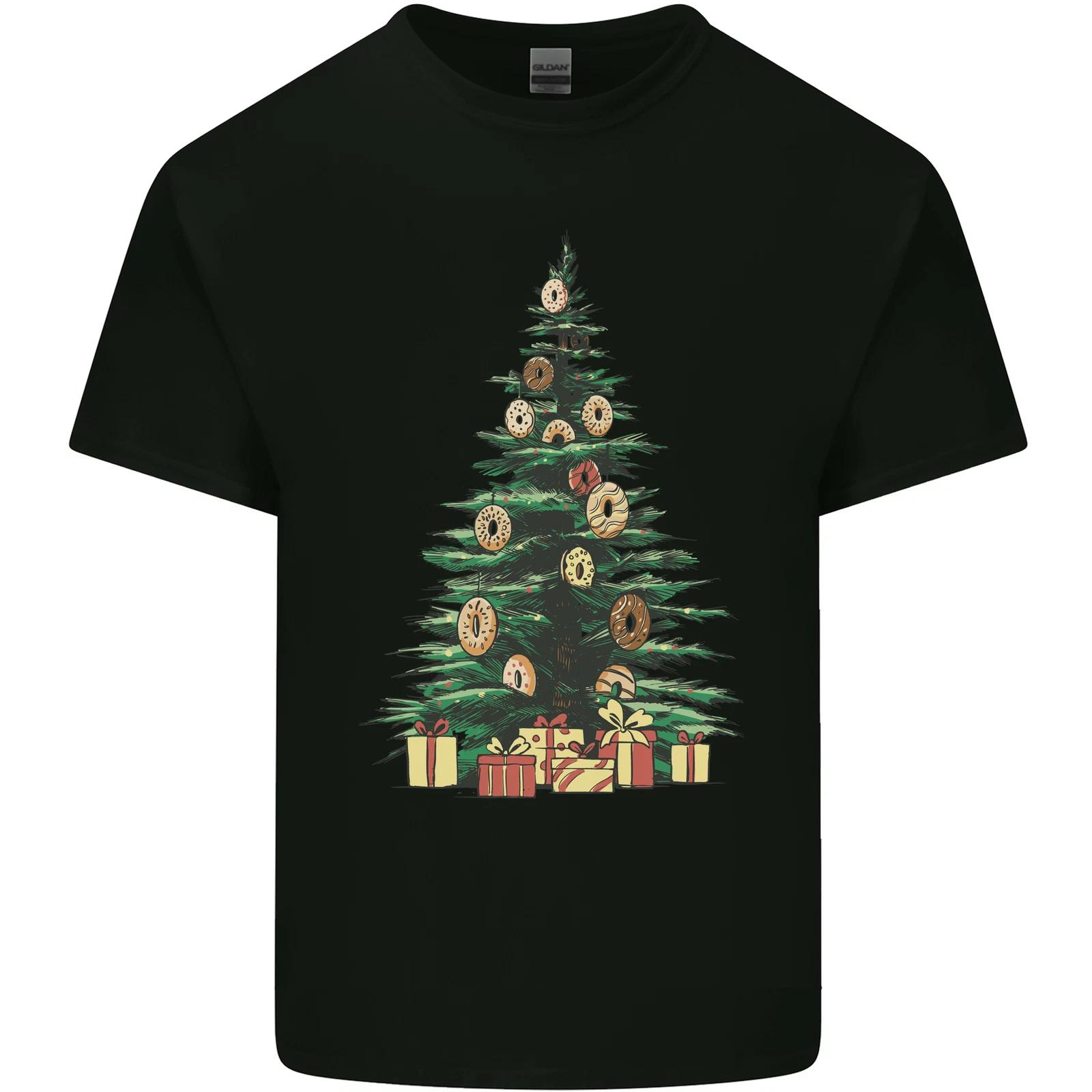Funny Christmas Donut Tree Xmas Kids T-Shirt Childrens 4XL