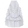 Halloween Renaissance Pirate Skirt Medieval Court Style Irregular Long Dress Party