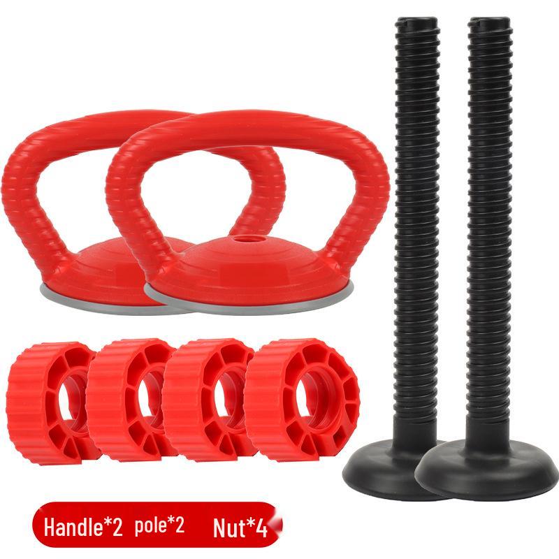 Portable Fitness Accessories: Handle for Dumbbell, Barbell, Kettlebell Swing, Hip Raise, Prone Support
