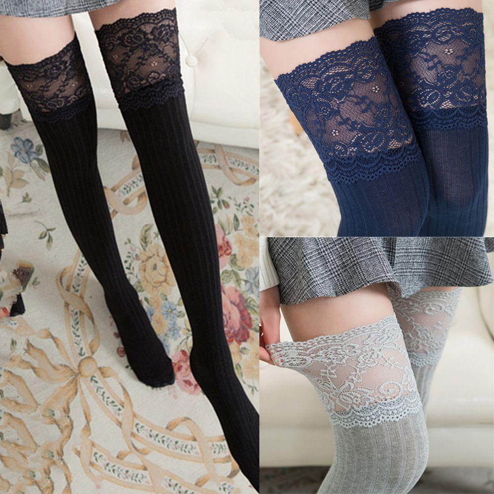 Xmas Sexy Winter Warm Spring Autumn Stockings Over the Knee Socks Knit Long