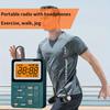 Portable Headphone Radio - Personal Radios with Multifunctional FM/AM/MP3, TYPE-C Interfac