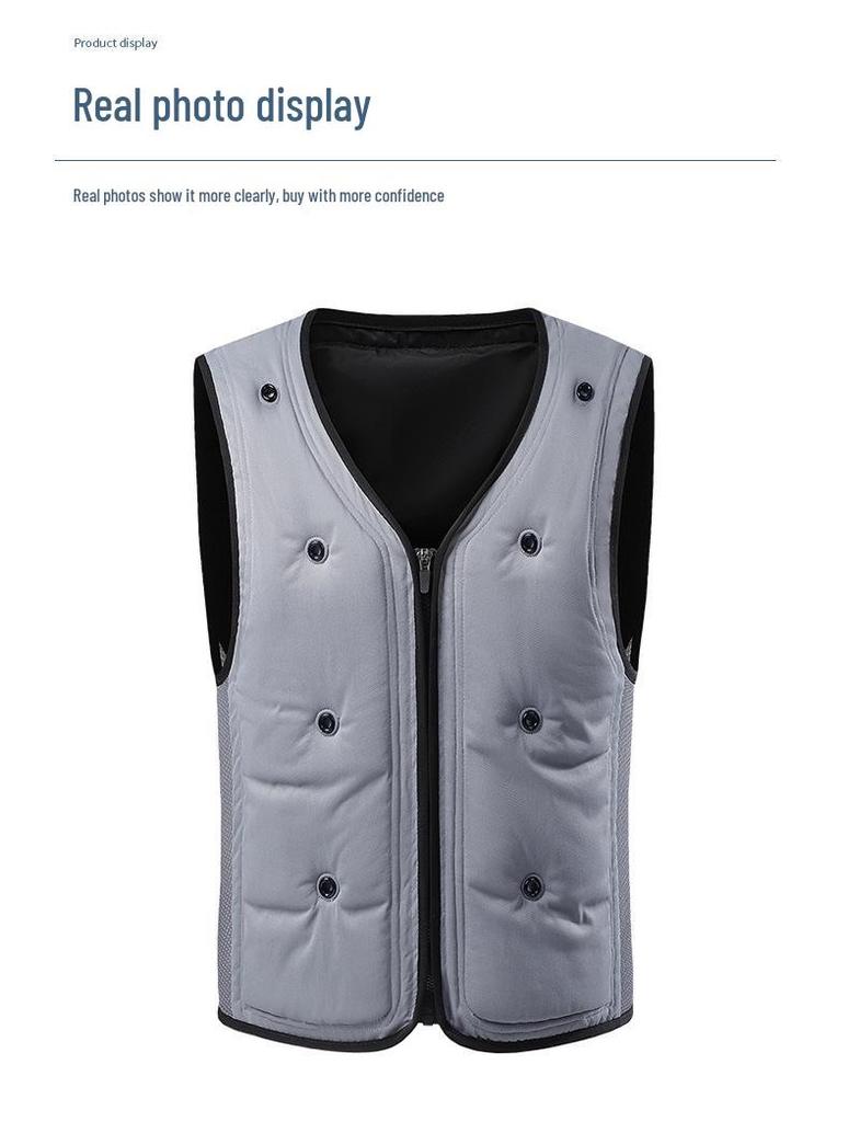 Unisex Summer Cooling Vest with Ice Water Circulation