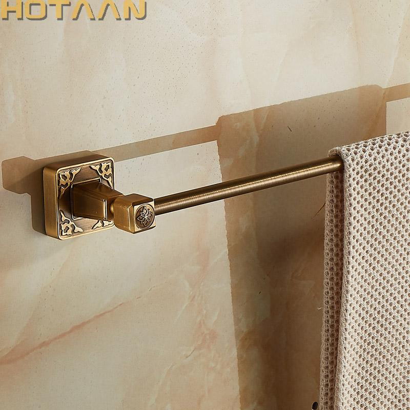 . (24",60cm)Single Towel Bar/Towel Holder,Solid Aluminium,Antique Brass Finish,Wall Mounted Bathroom accessories