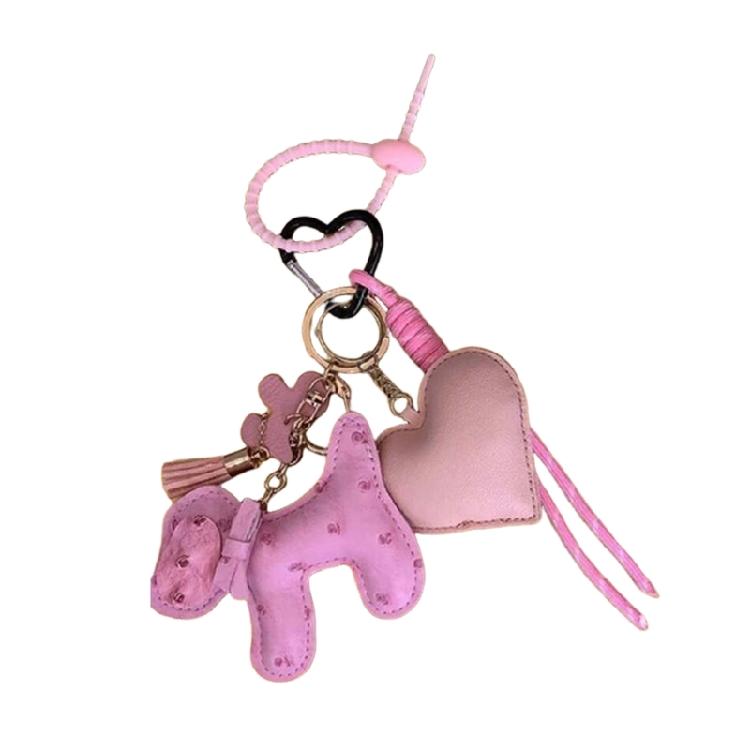 

Мягкий Рюкзак-Подвеска для Собаки из Искусственной Кожи Добавляет Стиля Модный Аксессуар для Сумки Очаровательное Украшение для Сумки Собаки Текстура из Искусственной Кожи 1 розовый