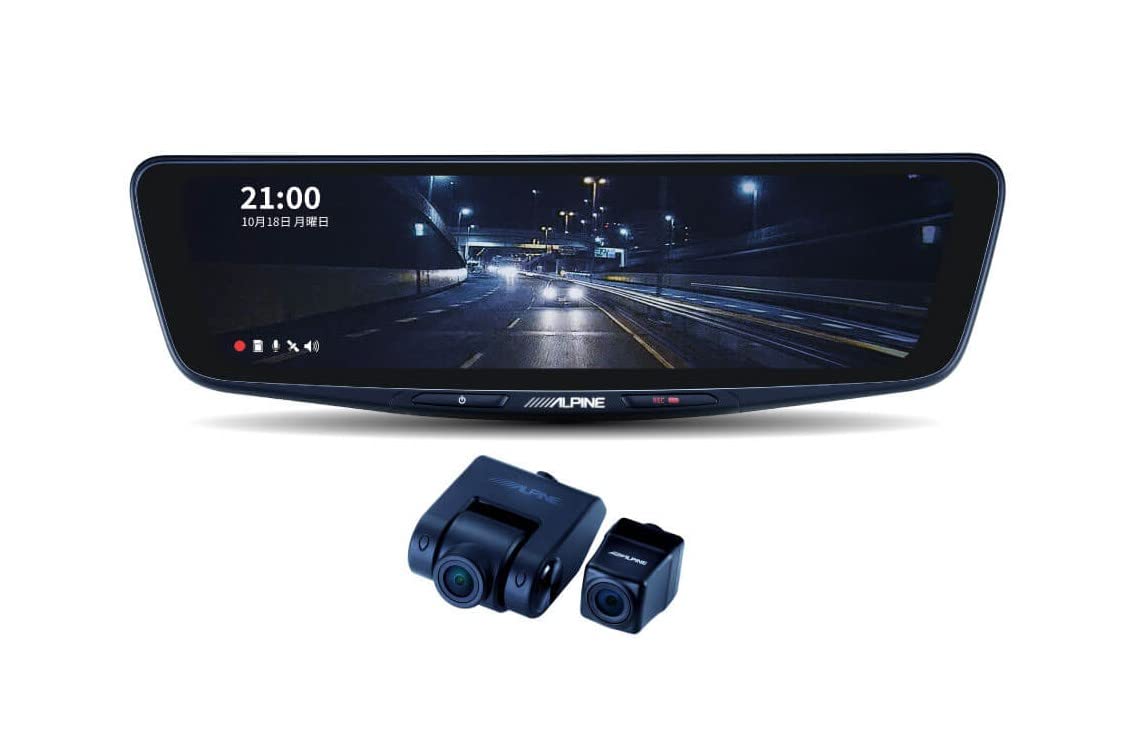 

Alpine digital mirror with drive recorder type for genuine rear kit sold (ALPINE) 10-inch (replacement mirror/external camera) DVR-DM1000A-OC чорний