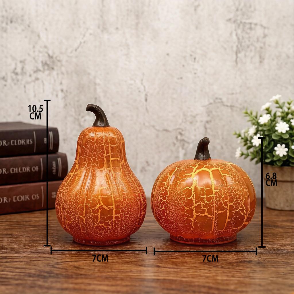 Halloween Led Pumpkin Decor With Glow Lighting For Party Table Centerpiece
