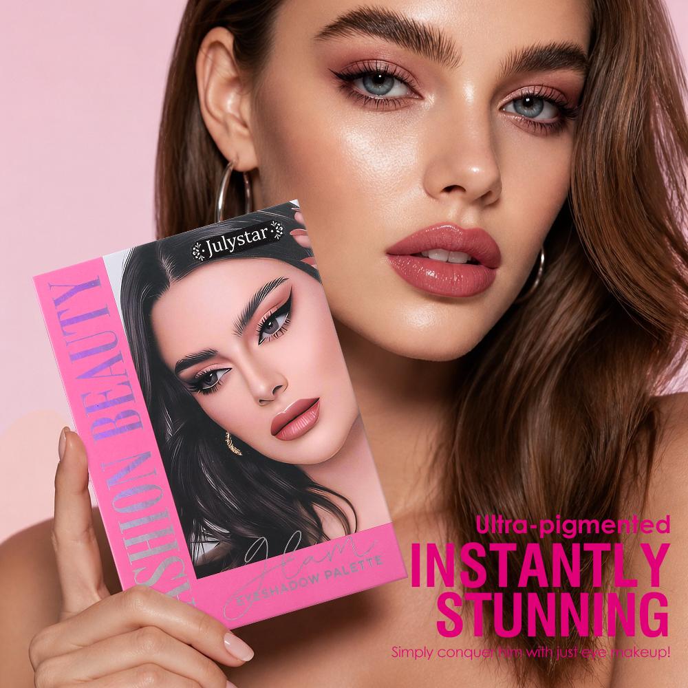 JULYSTAR 48 Colors Glam Eyeshadow Palette Matte Shimmer Earth Tone Makeup Palette High Pigmented Waterproof Long Lasting Face Makeup Kit with Mirror