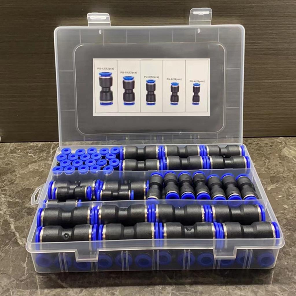 Tough and Reliable Straight Push Connector Pack of 80 Pieces Available