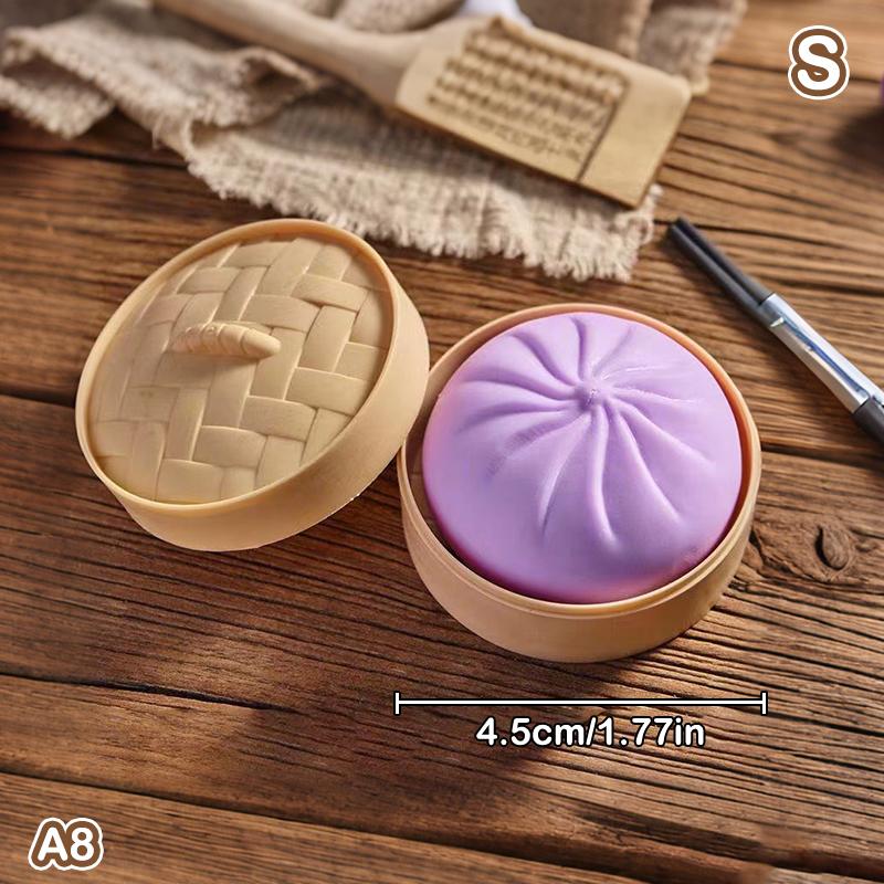 Giant Dumpling Squeeze Toys Anxiety Relief Fidget Toy Simulation Food Steamed Stuffed Bun Soft Squeeze Decompression Dough Toy