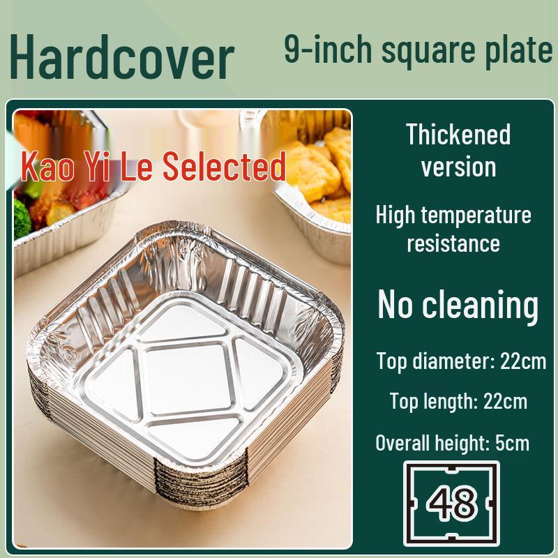 Square Aluminum Foil Baking Pan and Bowl Set for Air Fryers